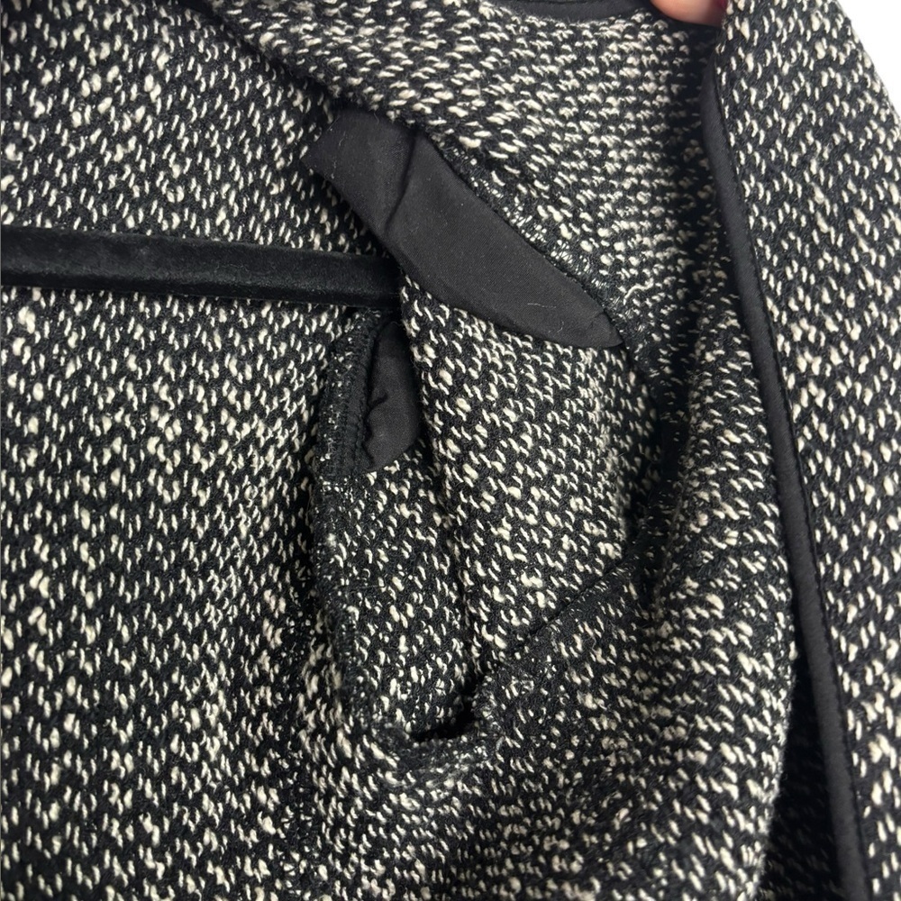 Rebecca Taylor Academia Business Structured Tweed Distressed Raw Hem Blazer 8 - Picture 10 of 15
